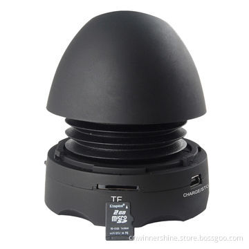 Portable TF SD Card Reader Mini Speaker for iPod, Smartphone and Laptop, OEM, 6 Hours Play Time